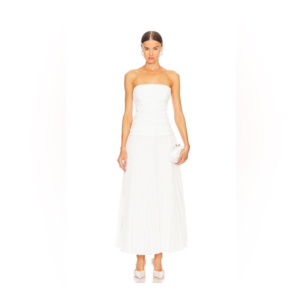 Acler Bristol Strapless Midi-Dress